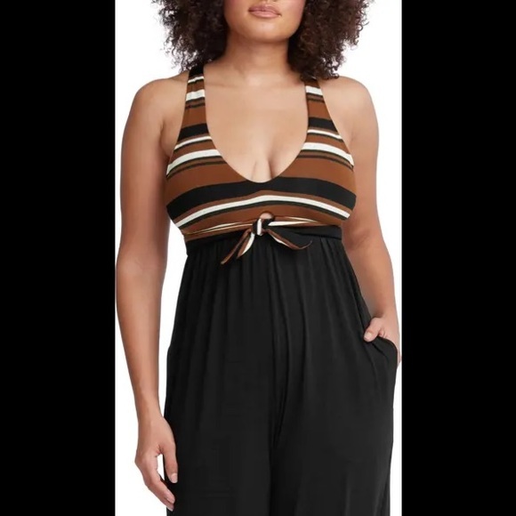 Robin Piccone - Simone Sleeveless Wide Leg Jumpsuit - Picture 2 of 3